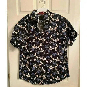 Men's large button up top